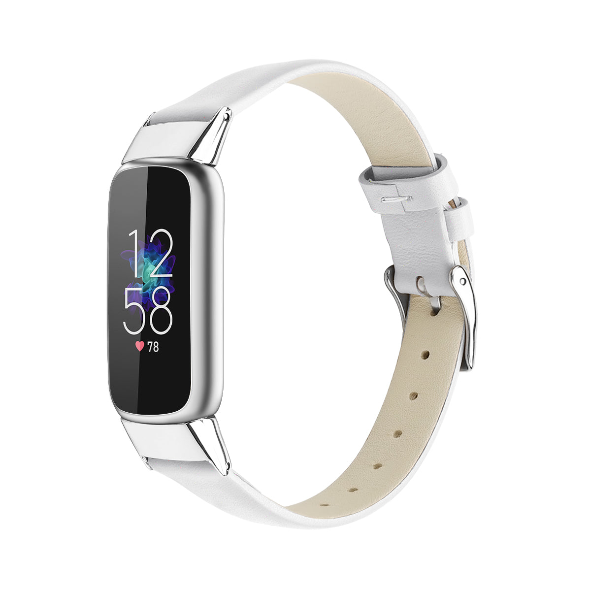 Genuine Leather Watch Strap Adjustable Watchband Replacement Size L (14.3+9.4cm) for Fitbit Luxe Genuine Leather Watch Strap Adjustable Watchband Replacement Size L (14.3+9.4cm) for Fitbit Luxe
